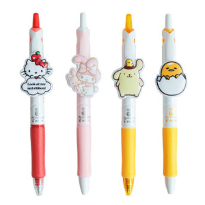 Hellogeeks cute gel pen with soft rubber character 0.38mm ver.3